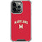 University of Maryland Collegiate Text Red iPhone 16 Pro Clear Case